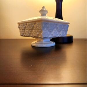 Westmoreland Glass Old Quilt Dish
